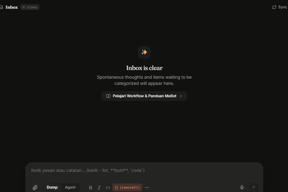Interface preview for MeBot